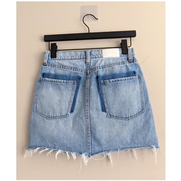 Distressed denim skirt - Picture 8 of 8